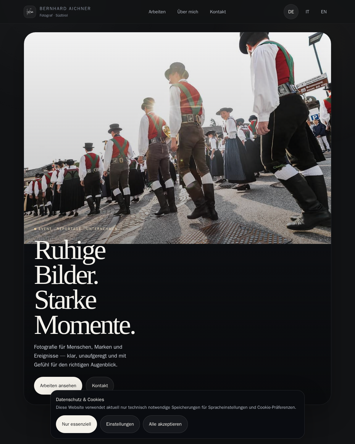 Neue Website auf web.kircher.bz